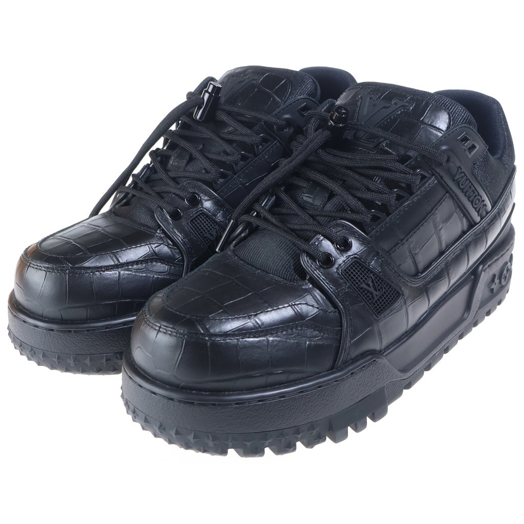 LOUIS VUITTON(ルイヴィトン) LV Trainer Maxi Line LVトレイナーマキシライン 厚底スニーカー ブラック 1ACN