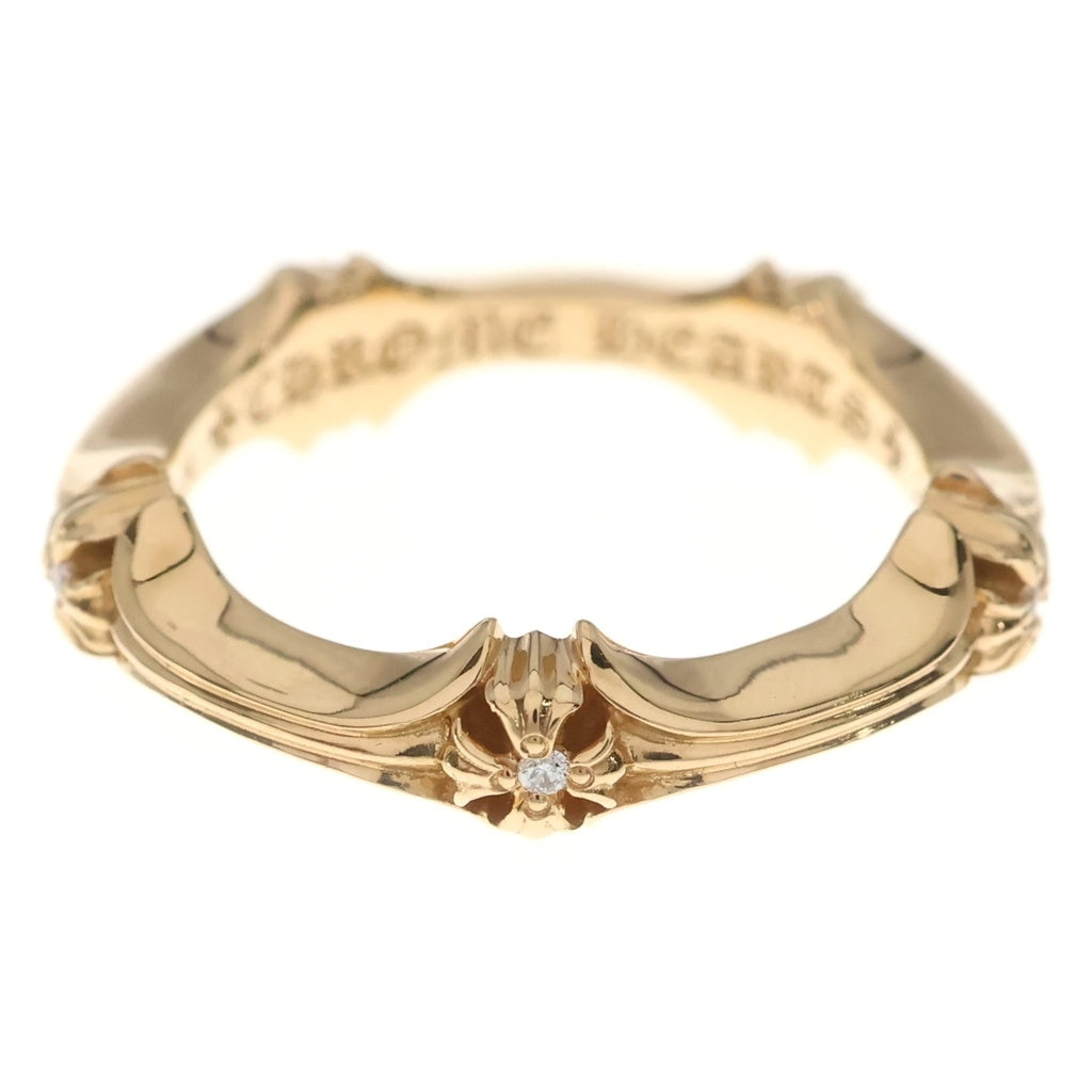 CHROME HEARTS(クロムハーツ) PLUS AND BONE RING 22K プラスアンドボーン ダイヤ リング ゴールド