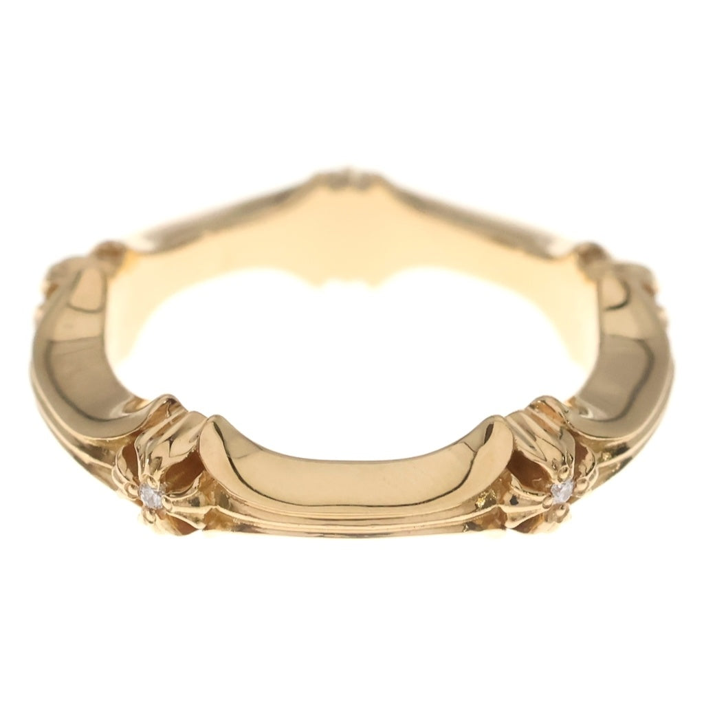 CHROME HEARTS(クロムハーツ) PLUS AND BONE RING 22K プラスアンドボーン ダイヤ リング ゴールド