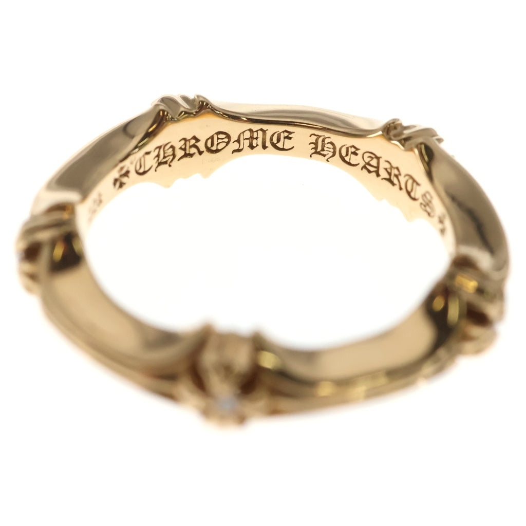 CHROME HEARTS(クロムハーツ) PLUS AND BONE RING 22K プラスアンドボーン ダイヤ リング ゴールド