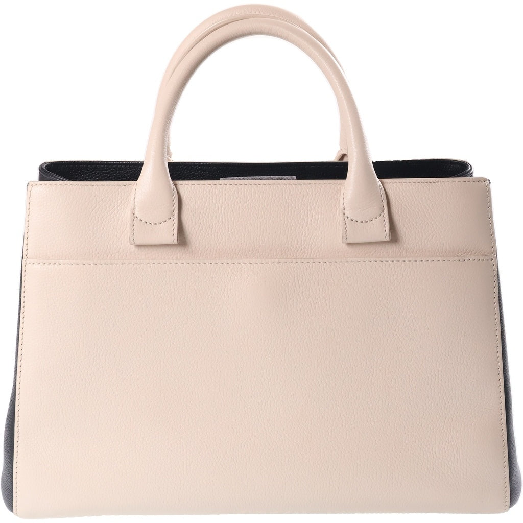 CHANEL(シャネル) ネオエグゼクティブ トートバッグ 2WAYハンドバッグ ショルダーバッグ ベージュ×ブラック レザー 23番台 A69930 ゴールド金具 レディース
