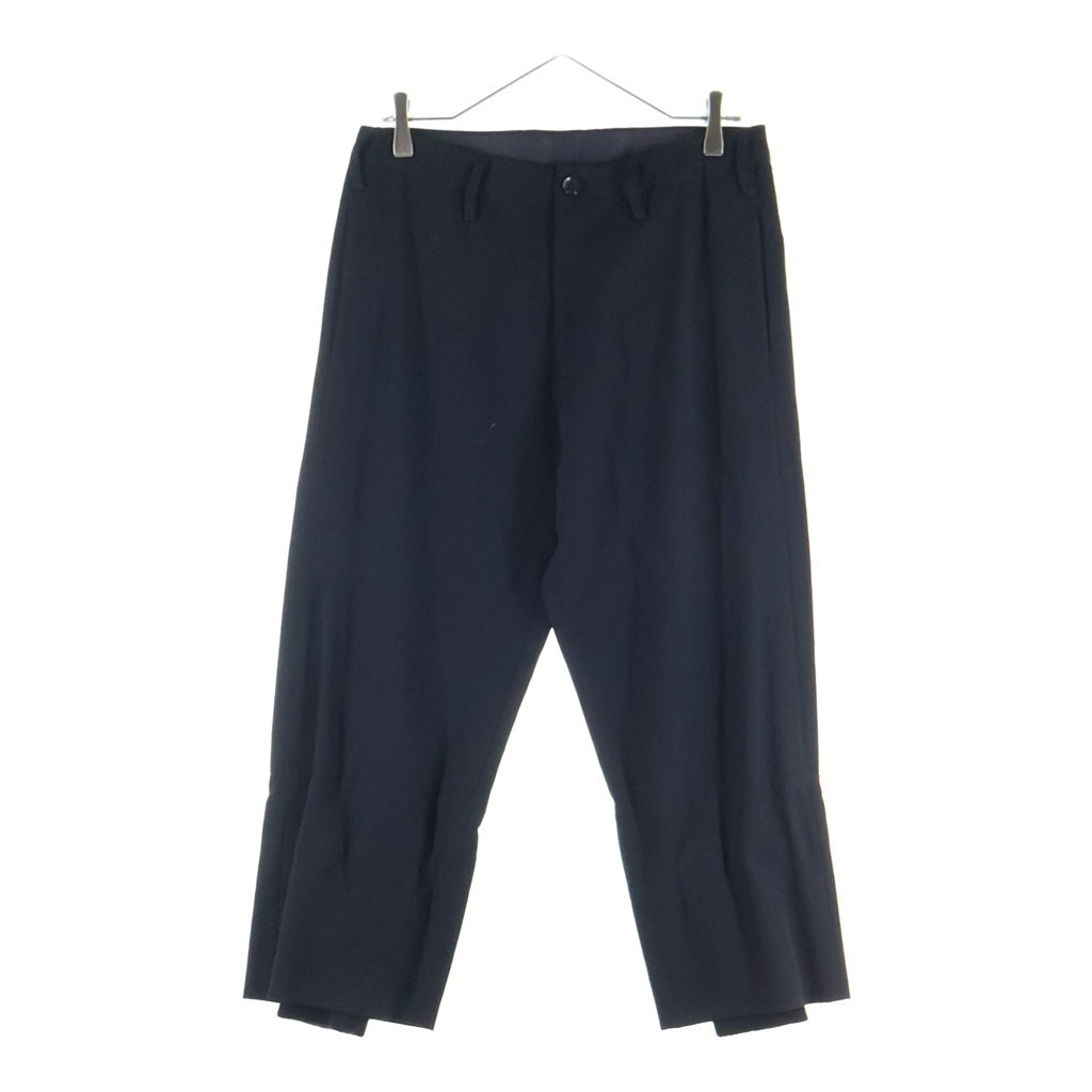 Yohji Yamamoto(ヨウジヤマモト) スラックス パンツ コットン ブラック レディース
