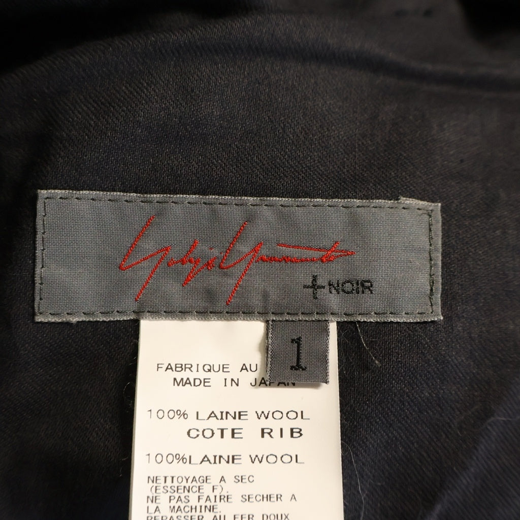 Yohji Yamamoto(ヨウジヤマモト) スラックス パンツ コットン ブラック レディース