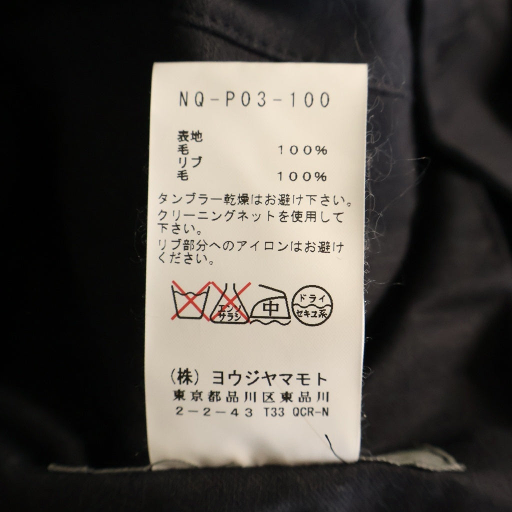 Yohji Yamamoto(ヨウジヤマモト) スラックス パンツ コットン ブラック レディース