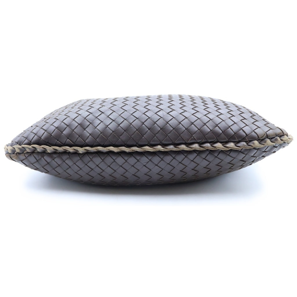 BOTTEGA VENETA(ボッテガヴェネタ) イントレチャート レザー ホーボーバッグ ブラウン レディース
