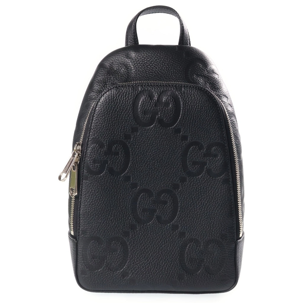 GUCCI(グッチ) ジャンボGG クロスボディバッグ ブラック レザー 766937 レディース