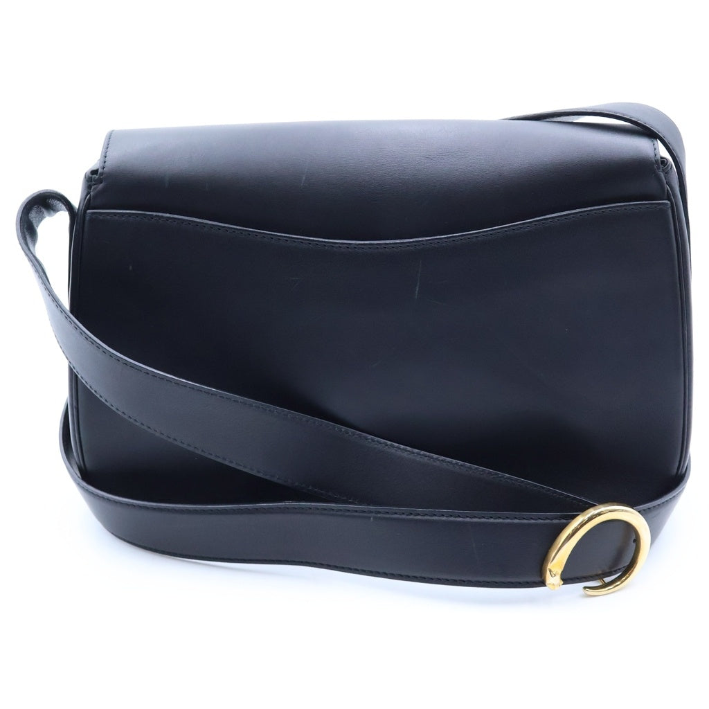 Cartier(カルティエ) パンテール レザーショルダーバッグ ブラック レディース