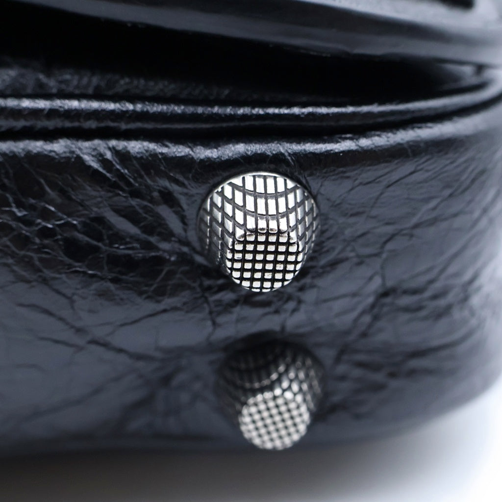 BALENCIAGA(バレンシアガ) LE CAGOLE XS フラップショルダーバッグ ブラック719082