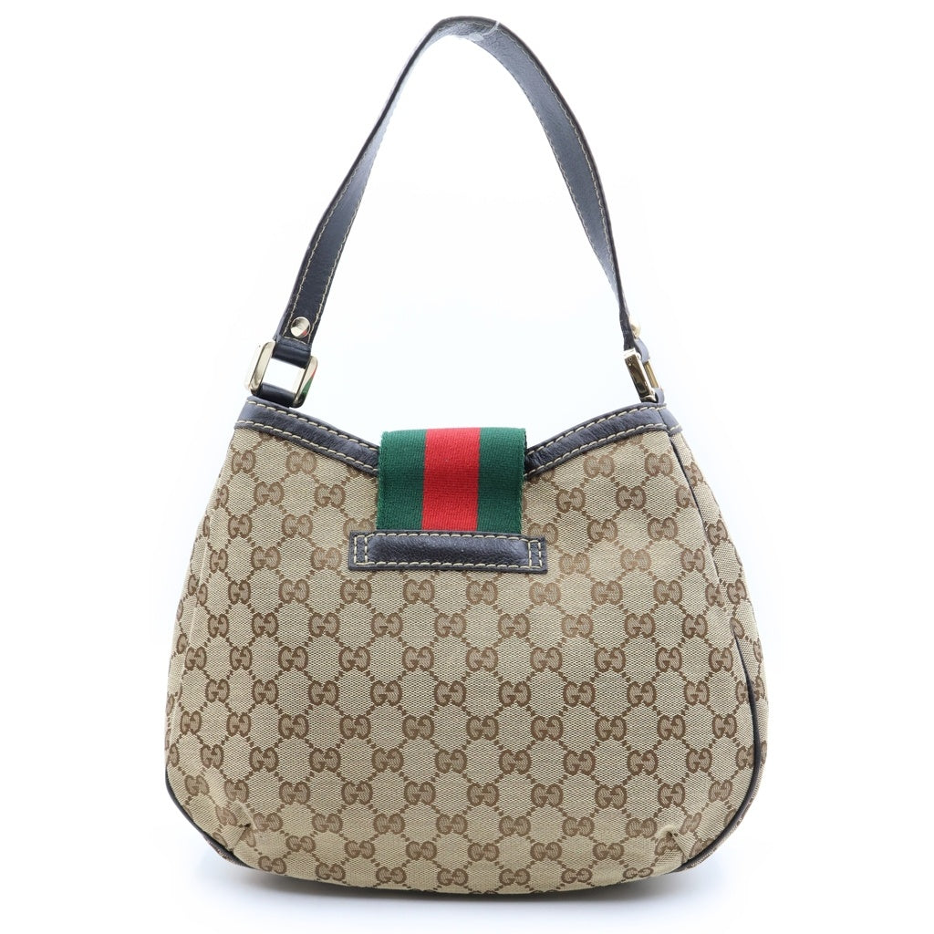 GUCCI(グッチ) GGキャンバス シェリーライン ワンショルダーバッグ ベージュ キャンバス 233608 レディース