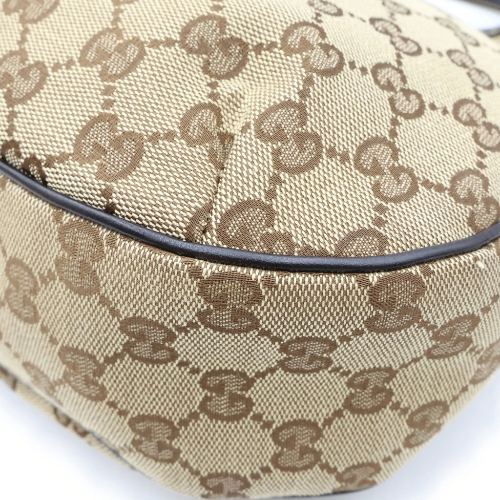 GUCCI(グッチ) GGキャンバス シェリーライン ワンショルダーバッグ ベージュ キャンバス 233608 レディース