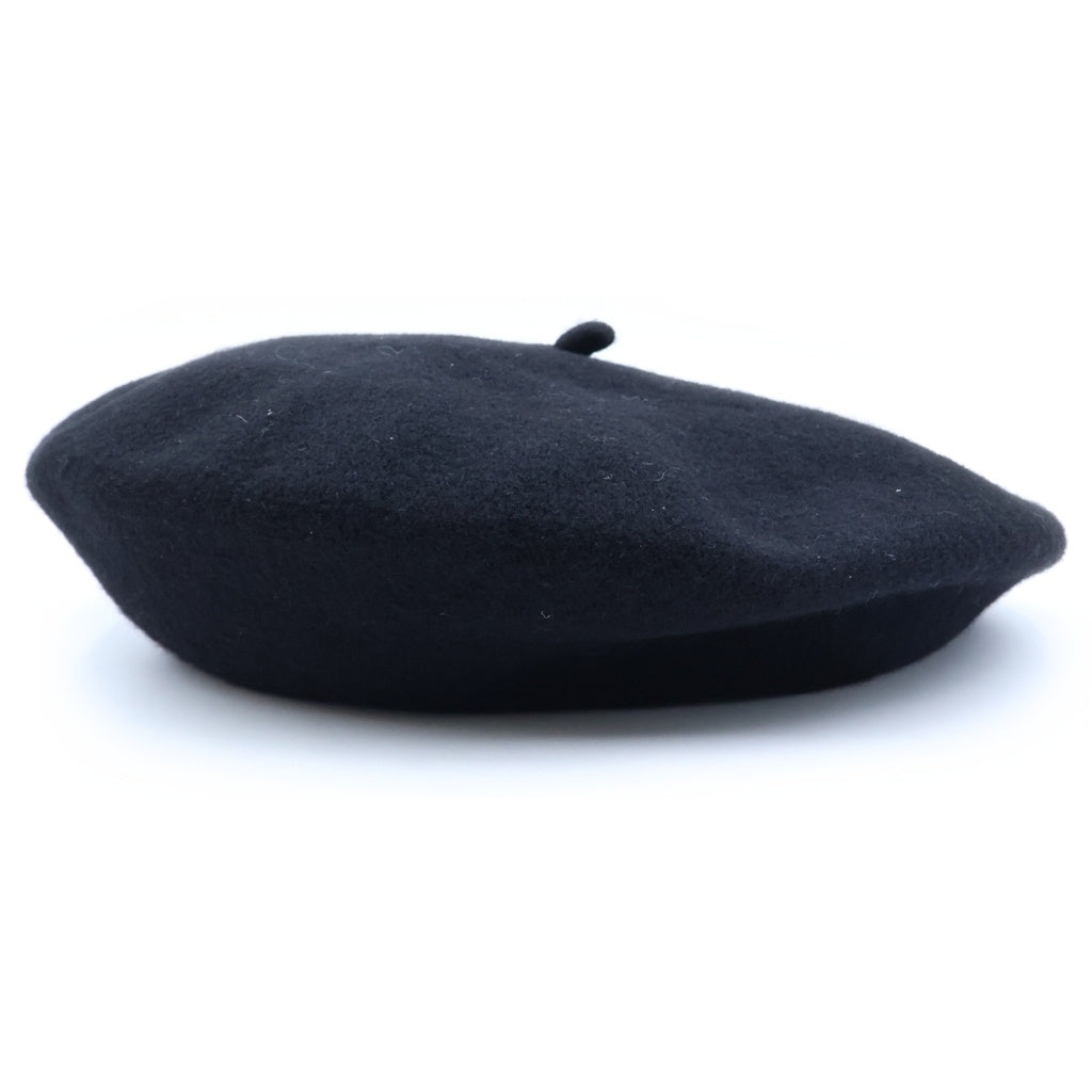 Maison Margiela(メゾンマルジェラ) 23SS 4ステッチ ヘビーウール ベレー帽 帽子 フェルト ブラック SI0TC0001 S60384 レディース