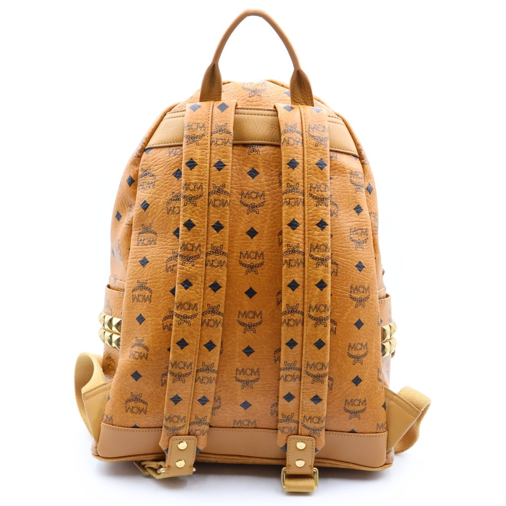 MCM(エム シー エム) Stark サイドスタッズ バックパック リュックサック ブラウン MMKEAVE14CO001 レディース