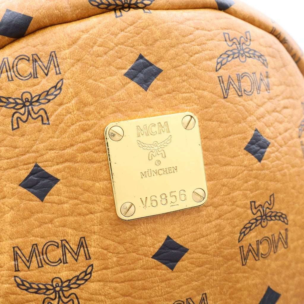 MCM(エム シー エム) Stark サイドスタッズ バックパック リュックサック ブラウン MMKEAVE14CO001 レディース