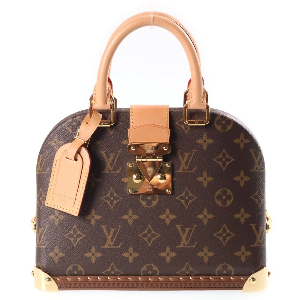 LOUIS VUITTON(ルイヴィトン) モノグラム アルマ・トランク ショルダーバッグ ブラウン PVCレザー M11114 RFID レディース
