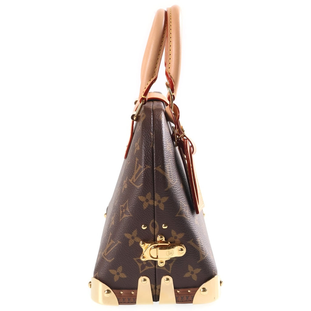 LOUIS VUITTON(ルイヴィトン) モノグラム アルマ・トランク ショルダーバッグ ブラウン PVCレザー M11114 RFID レディース