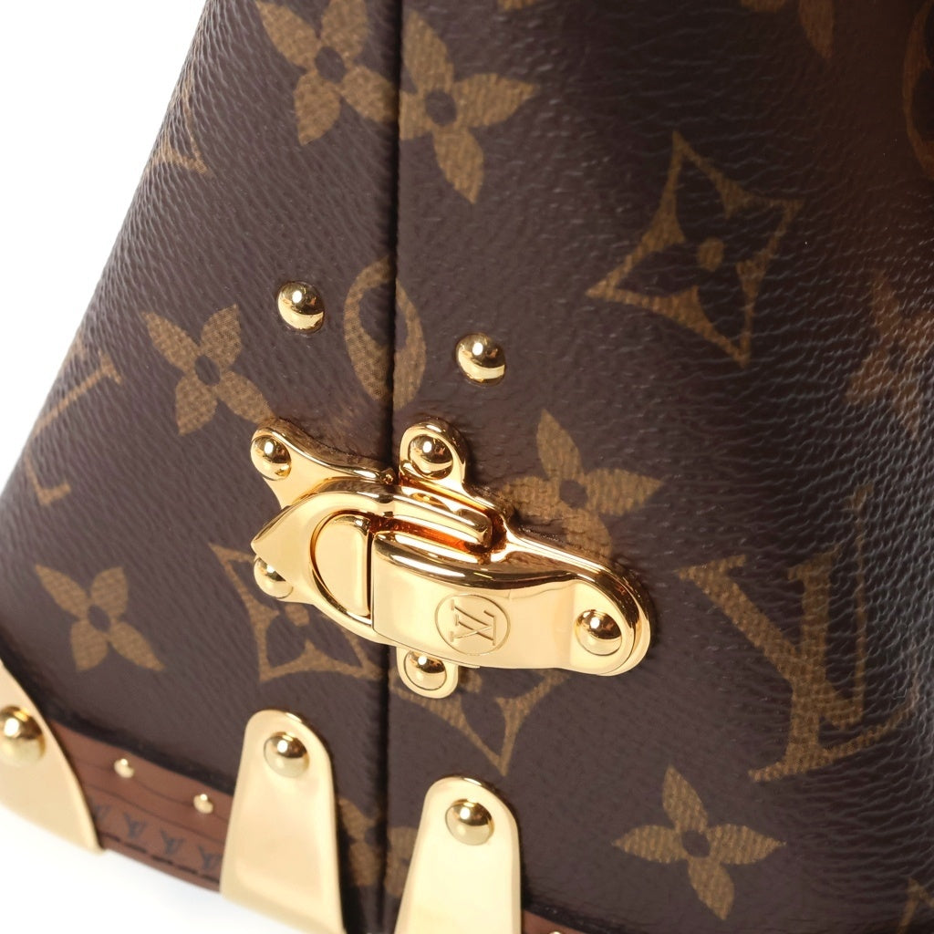 LOUIS VUITTON(ルイヴィトン) モノグラム アルマ・トランク ショルダーバッグ ブラウン PVCレザー M11114 RFID レディース
