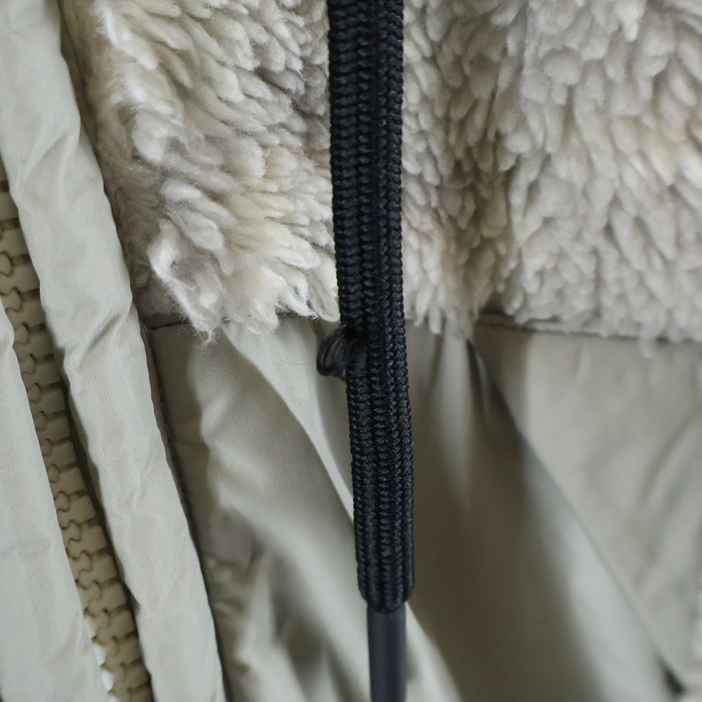 MONCLER(モンクレール) 22AW GRENOBLE ボア フリース ジップアップ パーカー フーディー グレー H20978G00002