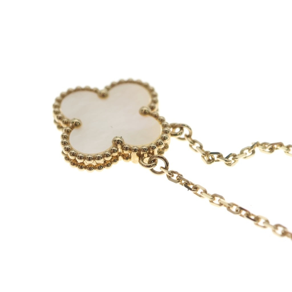 Van Cleef & Arpels(ヴァンクリーフアンドアーペル) ヴィンテージアルハンブラ マザーオブパール ネックレス イエローゴールド Au750YG VCARA45900 レディース