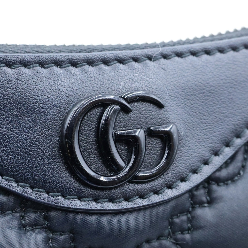 GUCCI(グッチ) GGマトラッセ 2wayチェーンショルダーバッグ ハンドバッグ ブラック レザー 735049 レディース