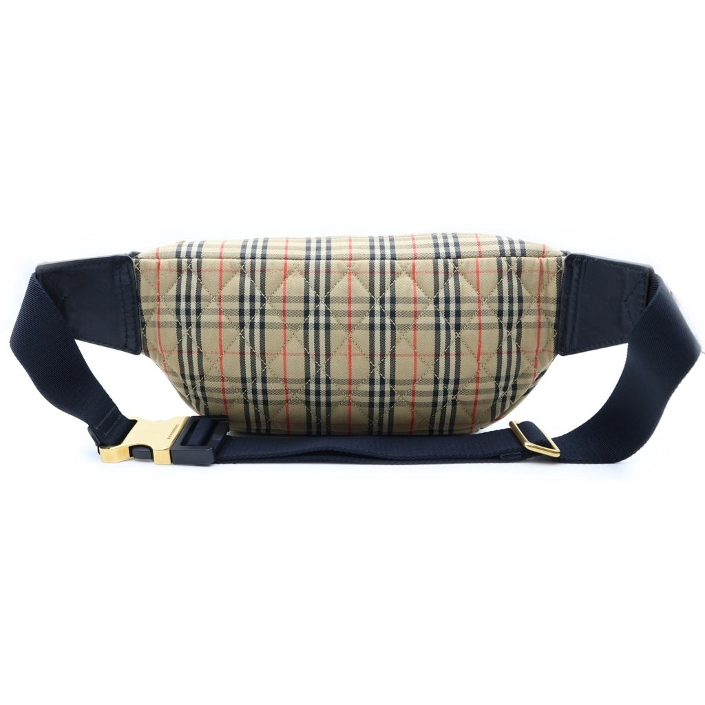 BURBERRY BLACK LABEL(バーバリー ブラックレーベル) ノバチェック 1983 チェックリンク レザー メッセンジャーバッグ ベージュ レディース