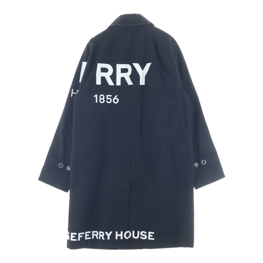 BURBERRY(バーバリー) ホースフェリー プリントステンカラーコート レディース ブラック 8029923