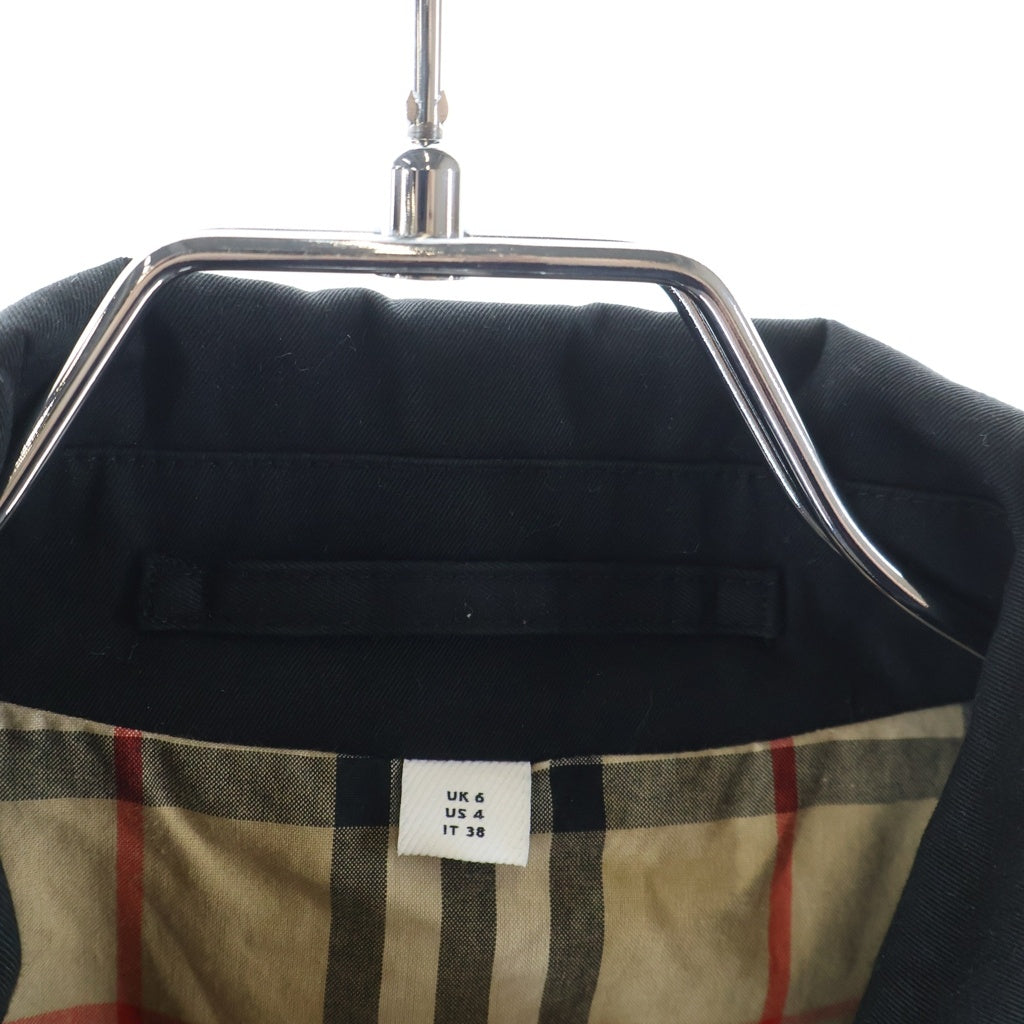BURBERRY(バーバリー) ホースフェリー プリントステンカラーコート レディース ブラック 8029923