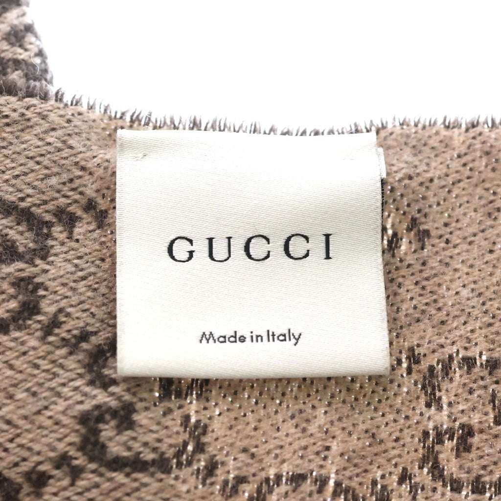 GUCCI(グッチ) GG オフディア マフラー ブラウン ウール レディース