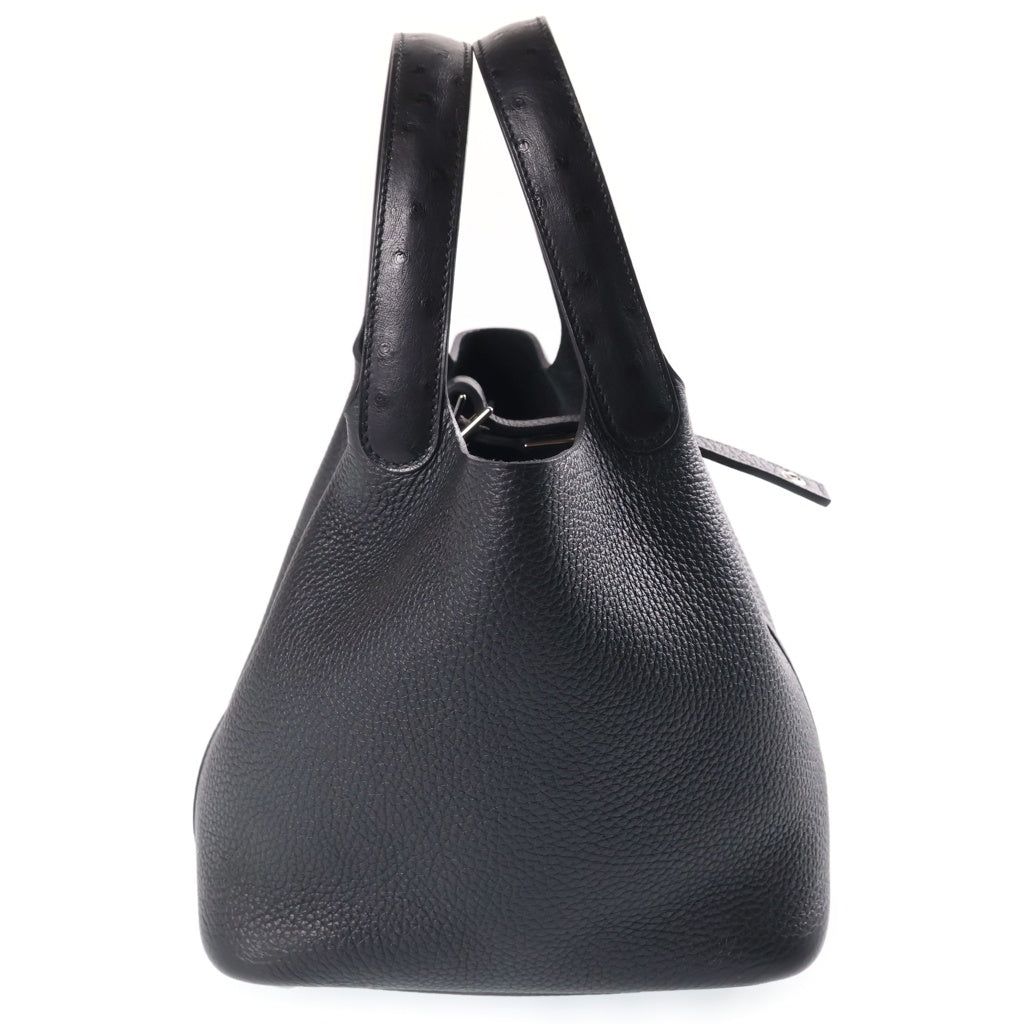 HERMES(エルメス) ピコタンロック タッチ PM ブラック トリヨンクレマンス シルバー金具 G刻印 レディース
