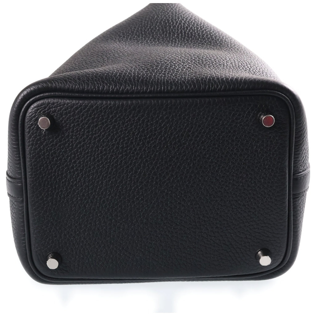 HERMES(エルメス) ピコタンロック タッチ PM ブラック トリヨンクレマンス シルバー金具 G刻印 レディース