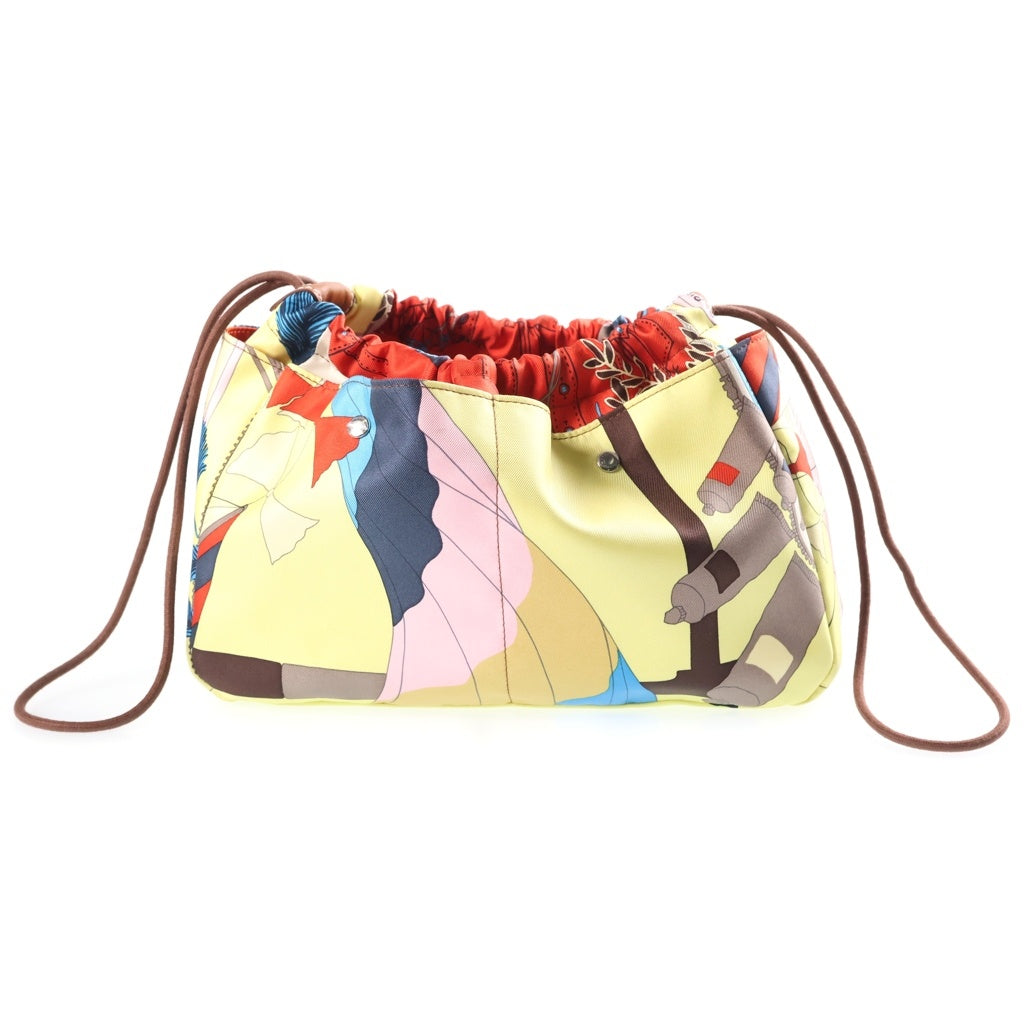 HERMES(エルメス) フールビ25 ポーチ バッグインバッグ ナイロン シルバー金具 K刻印 レディース
