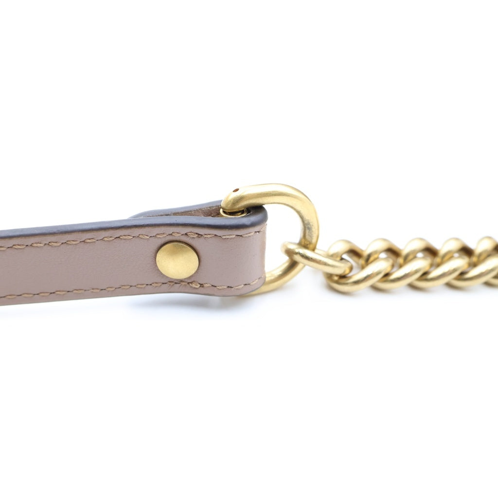 GUCCI(グッチ) GGマーモント ハートステッチ ショルダーバッグ ピンク レザー 443497