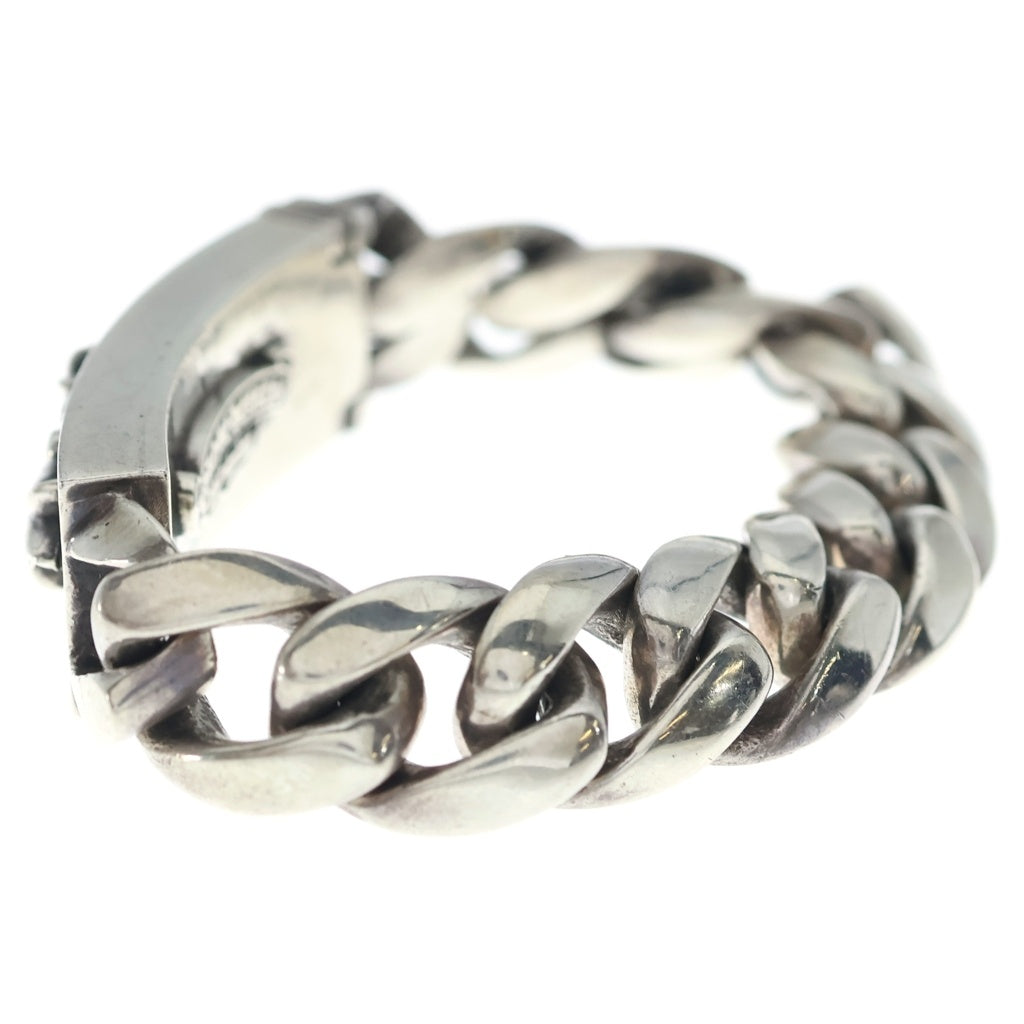 CHROME HEARTS(クロムハーツ) ID FLORAL CRS 1D フローラルクロスIDクラシックリンク 1ダイヤ ブレスレット 11LINK シルバー
