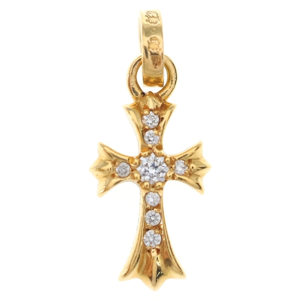 CHROME HEARTS(クロムハーツ) 22K CRS BBYFAT DMND ベイビーファット PAVEダイヤ チャーム ネックレストップ ゴールド BCA035
