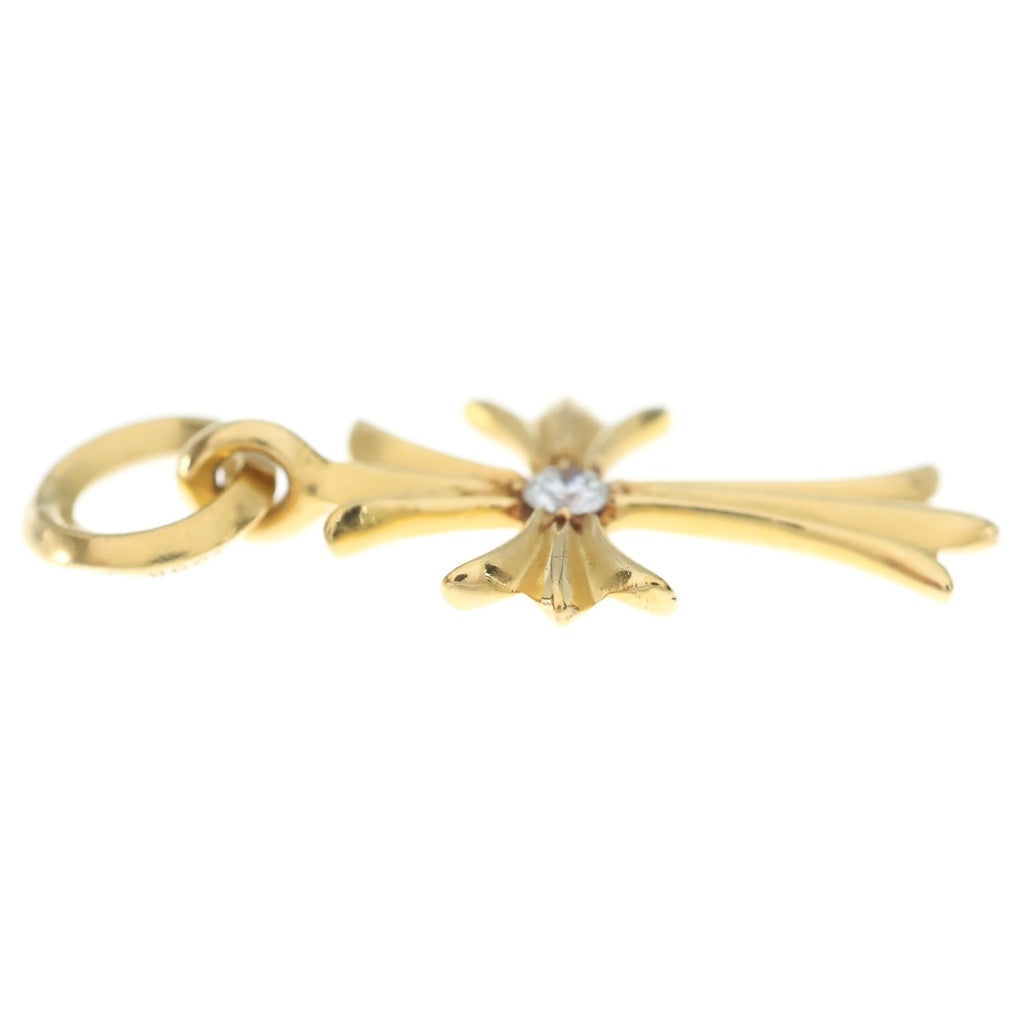 CHROME HEARTS(クロムハーツ) 22K TINY CH CROSS タイニーCHクロス 1ダイヤ ペンダントトップ ゴールド