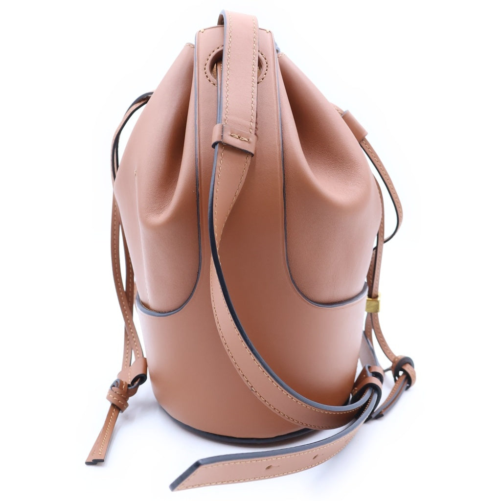 LOEWE(ロエベ) バルーン スモール ショルダーバッグ ブラウン レザー ゴールド金具 レディース