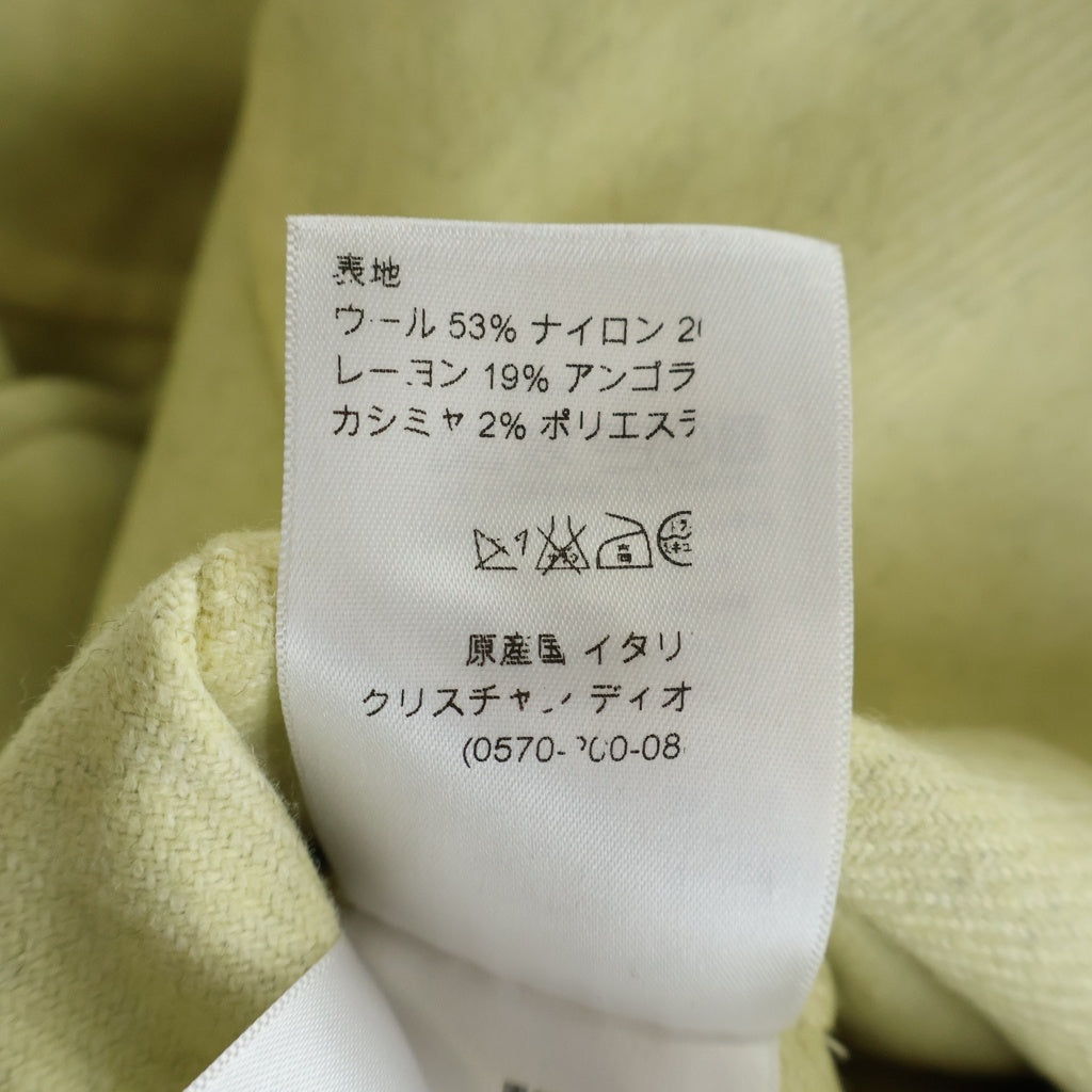 Christian Dior(クリスチャンディオール) カシミヤ・アンゴラブレンド アシンメトリーバックジップ ノースリーブフレアワンピース グレー 3H20625A2220 レディース