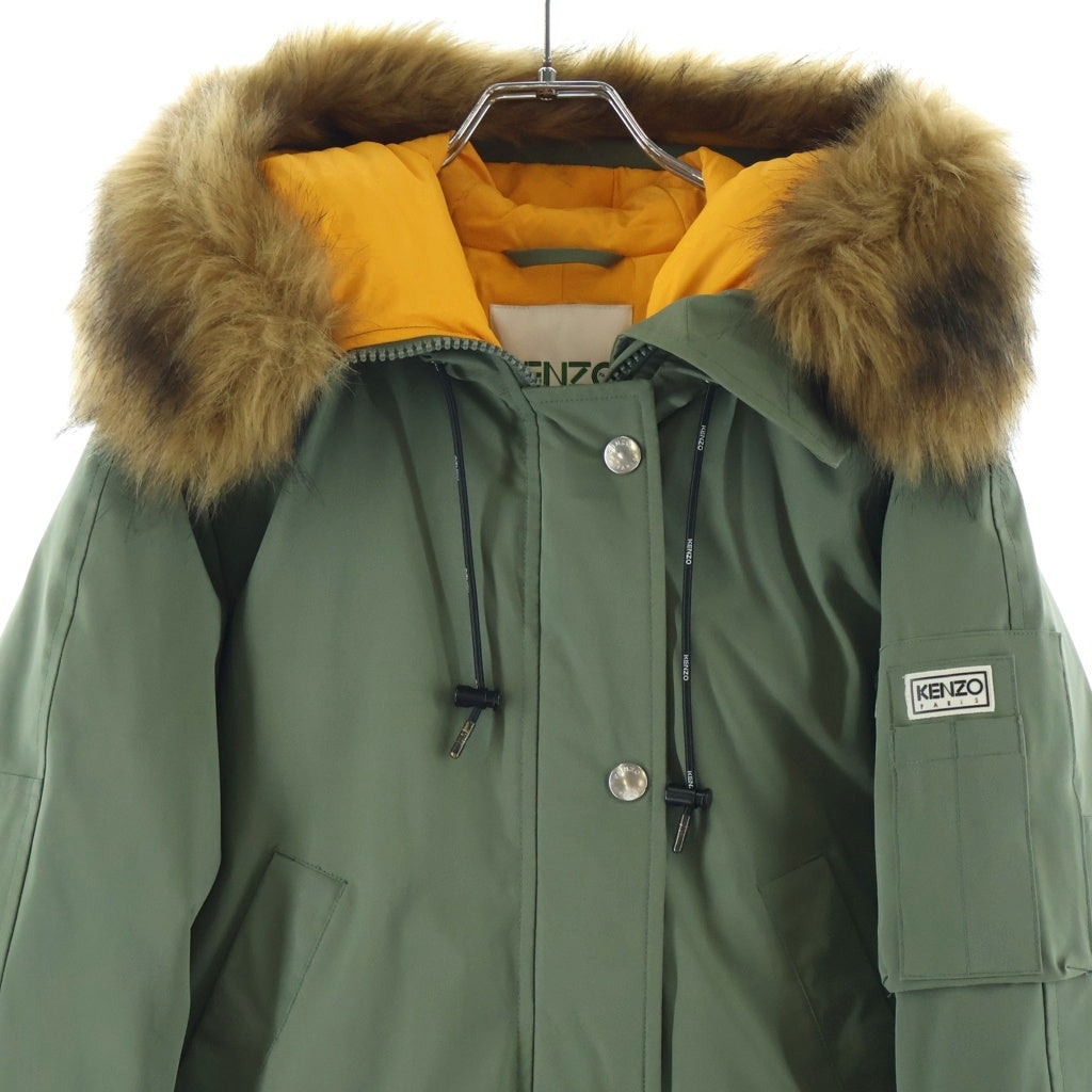 KENZO(ケンゾー) フェイクファーダウンコート ダウンジャケット カーキグリーン F9620U019551 レディース