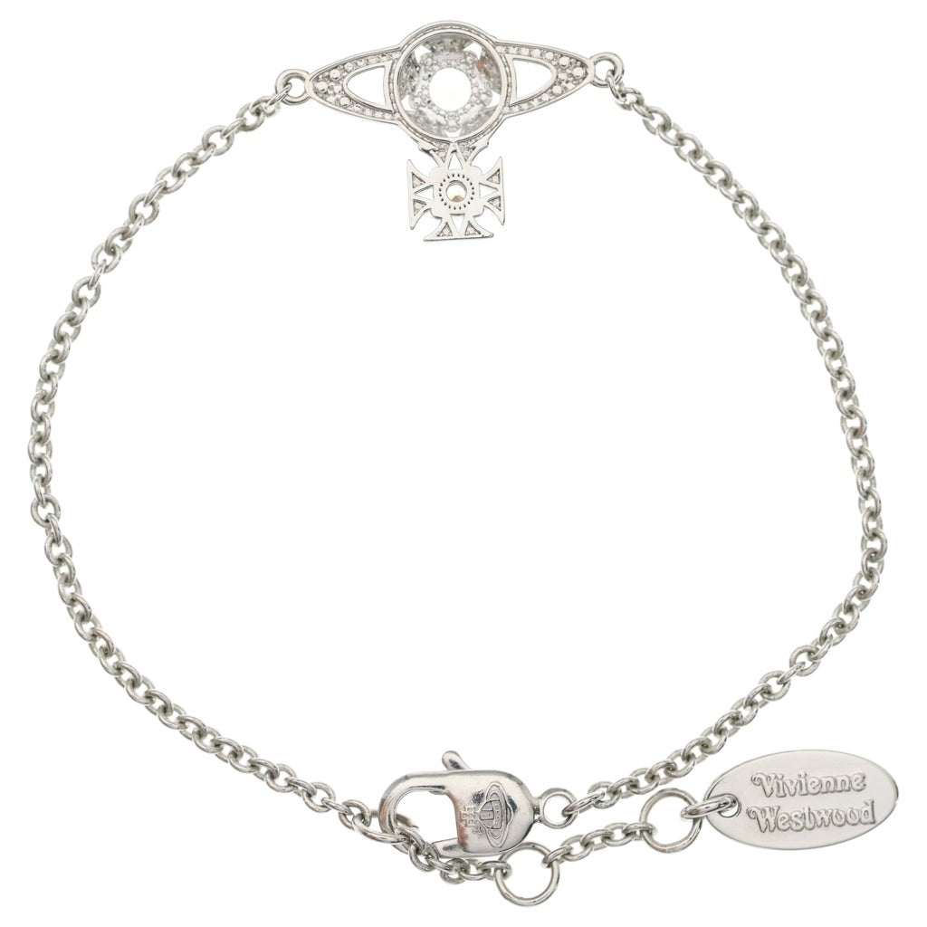 Vivienne Westwood(ヴィヴィアンウエストウッド) オーブ ストーン ブレスレット チェーン シルバー レディース