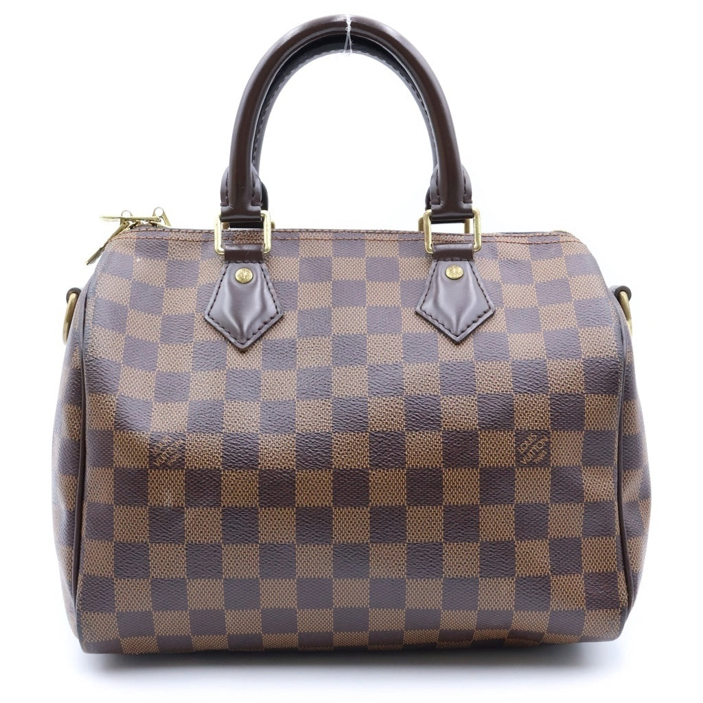 LOUIS VUITTON(ルイヴィトン) スピーディ 25 バンドリエール ハンドバッグ ショルダーバッグ ダミエ PVCレザー ブラウン レディース