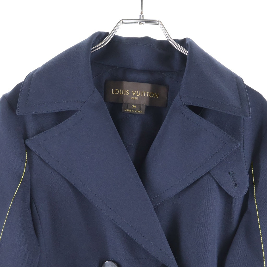 LOUIS VUITTON(ルイヴィトン) トレンチコート ロングコート アウター ネイビー RW161A P89 F9CO04