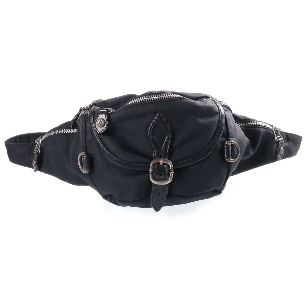 CHROME HEARTS(クロムハーツ) SNAT PACK スナットパック ダガージップ ガンスリンガーベルト レザーウエストバッグ ブラック