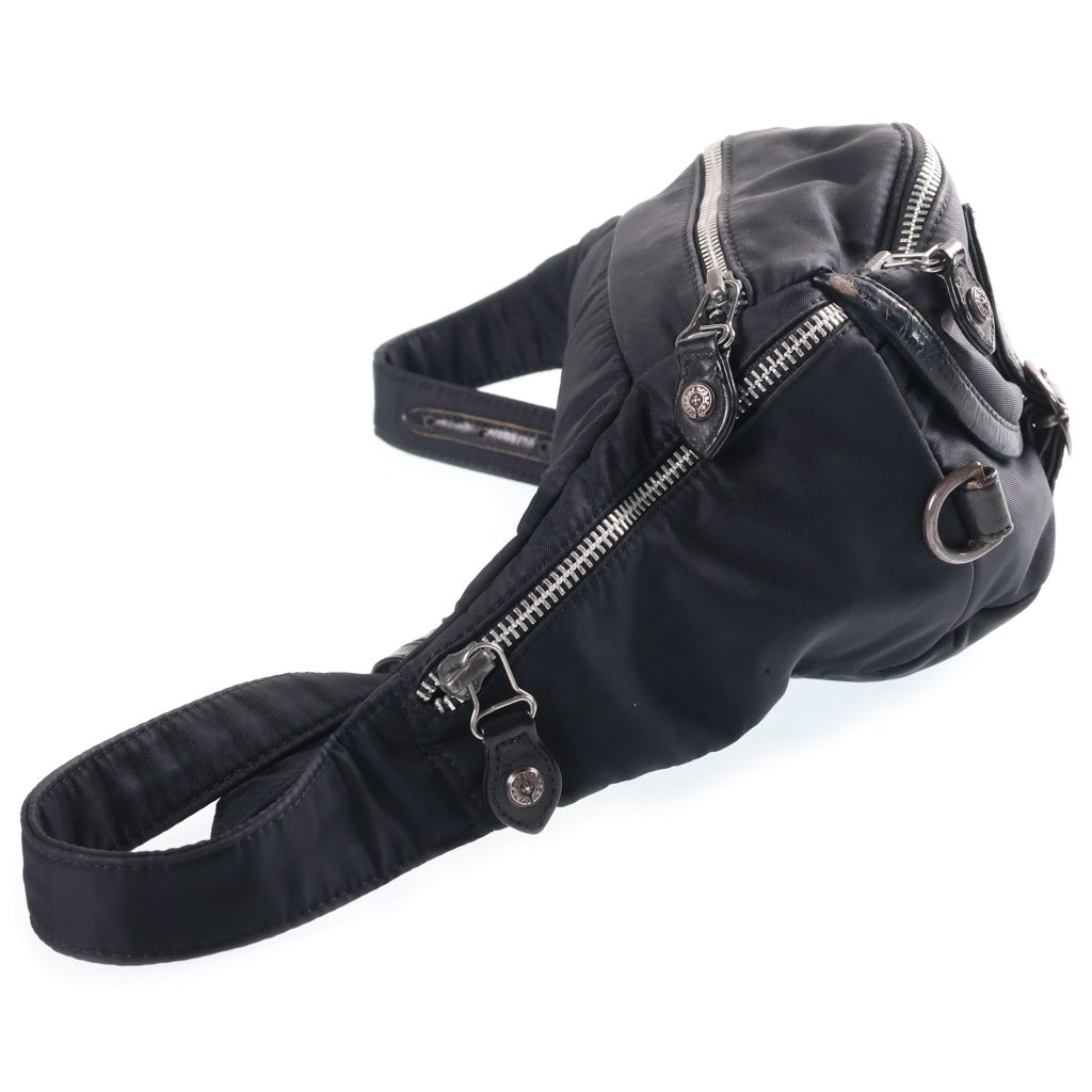 CHROME HEARTS(クロムハーツ) SNAT PACK スナットパック ダガージップ ガンスリンガーベルト レザーウエストバッグ ブラック