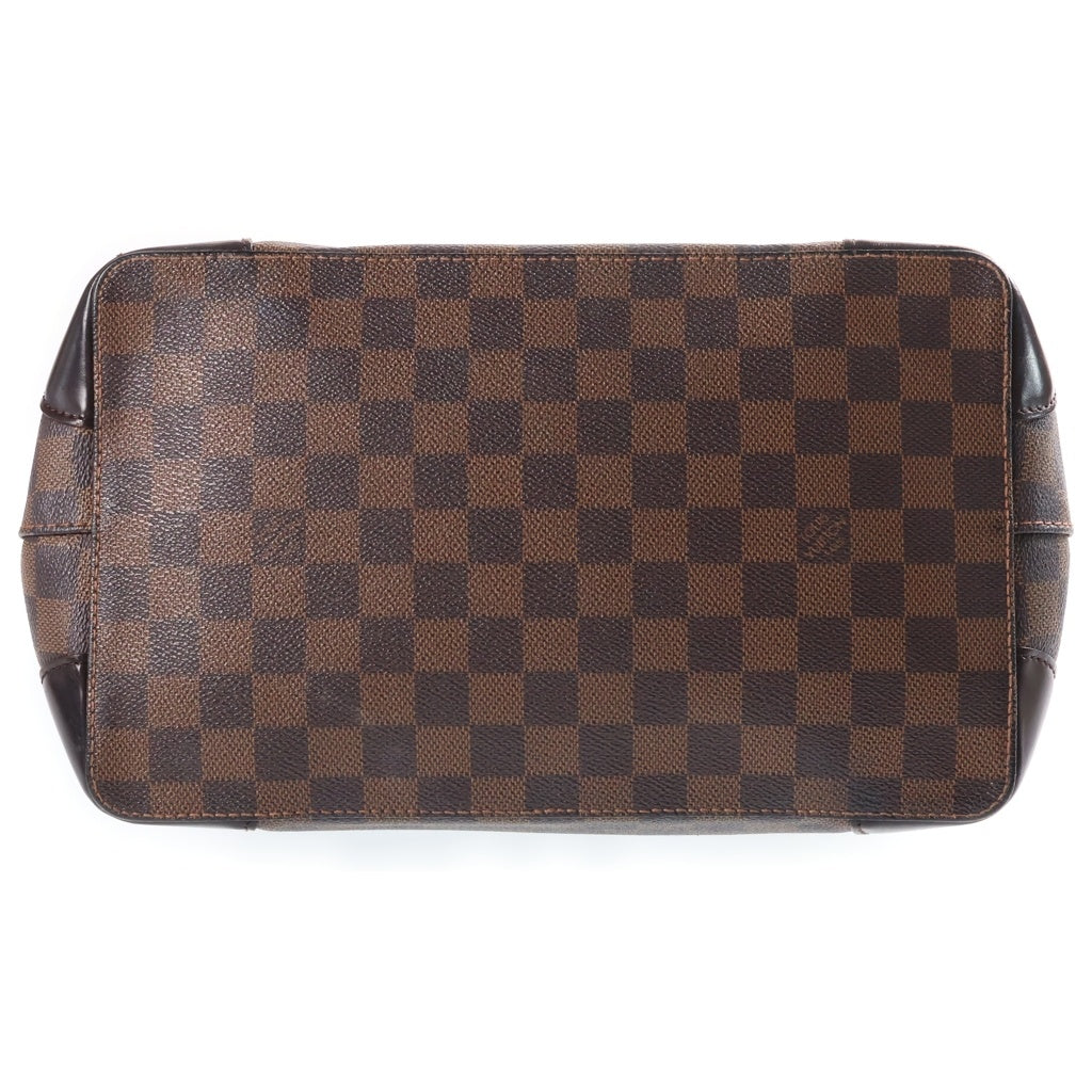 LOUIS VUITTON(ルイヴィトン) ダミエ ハムステッドPM ハンドバッグ レザー ゴールド金具 ブラウン N51205 レディース