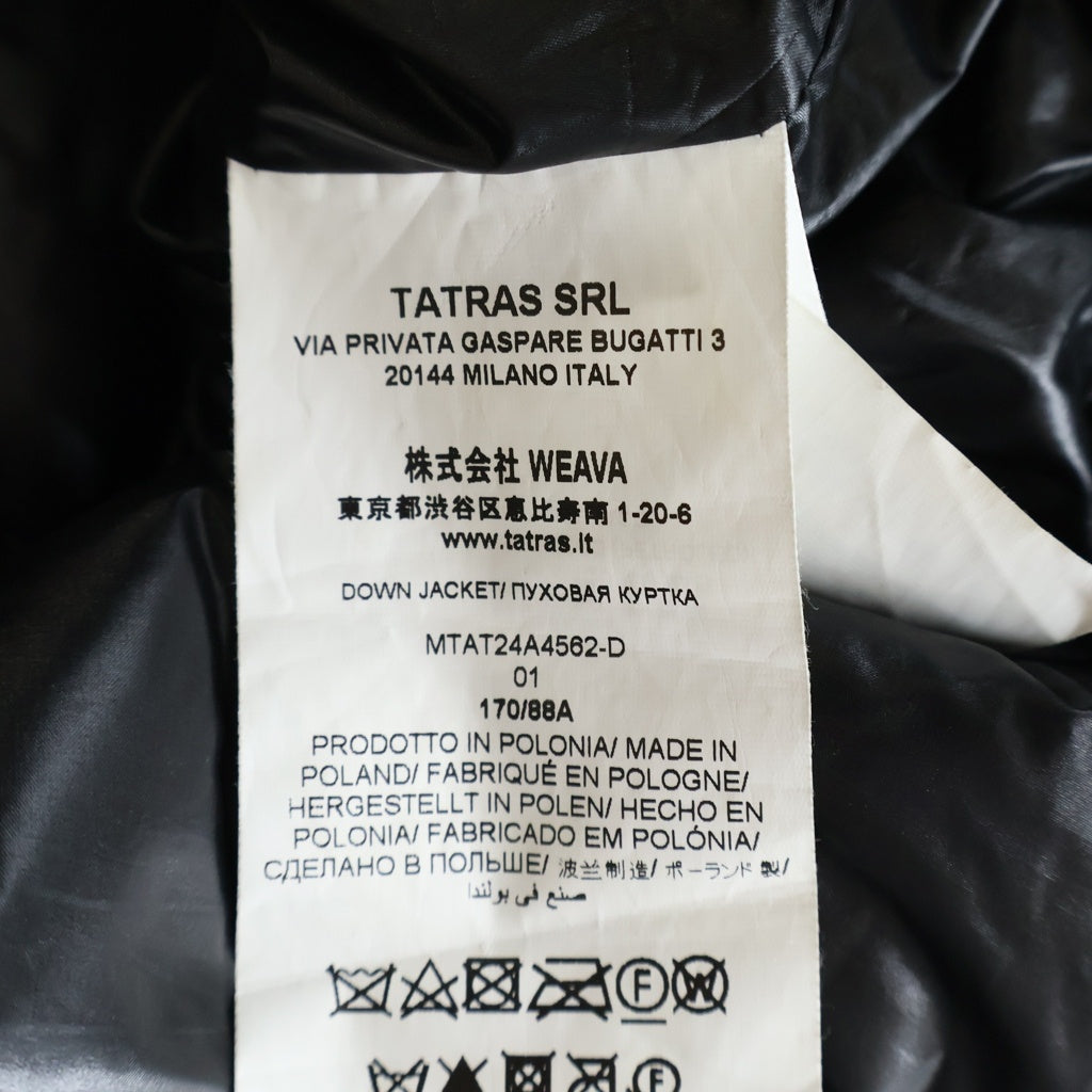 TATRAS(タトラス) 24AW BELBO ベルボ ダウンジャケット アウター ナイロン ブラック MTAT24A4562-D
