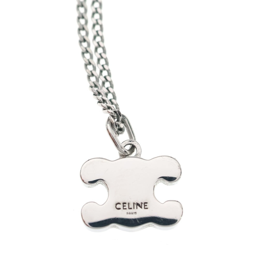 CELINE(セリーヌ) トリオンフ ラインストーン ネックレス ペンダント チェーン シルバー レディース