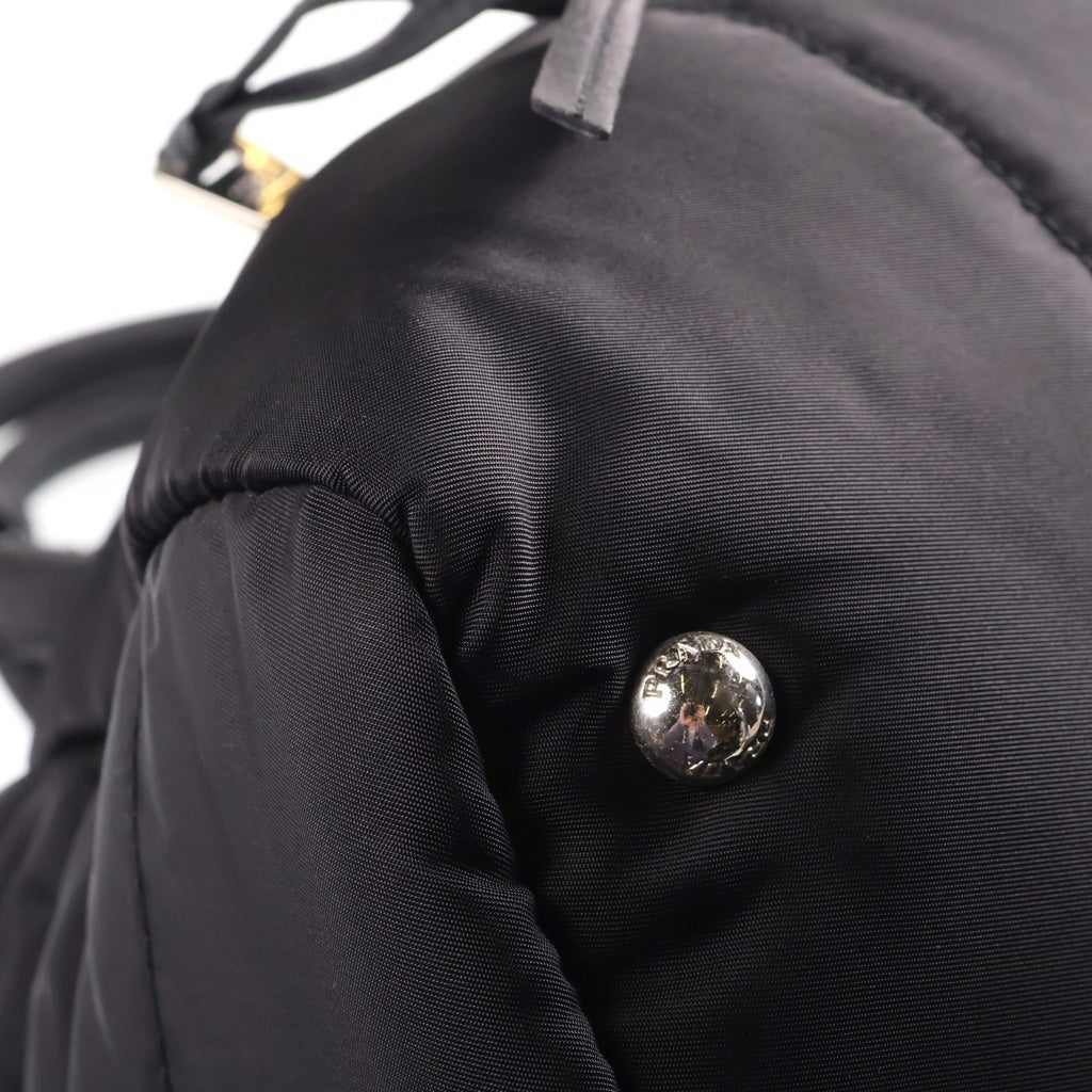 PRADA(プラダ) テスート 2Way ハンド ショルダーバッグ トライアングルロゴ ナイロン ブラック BL0881 レディース