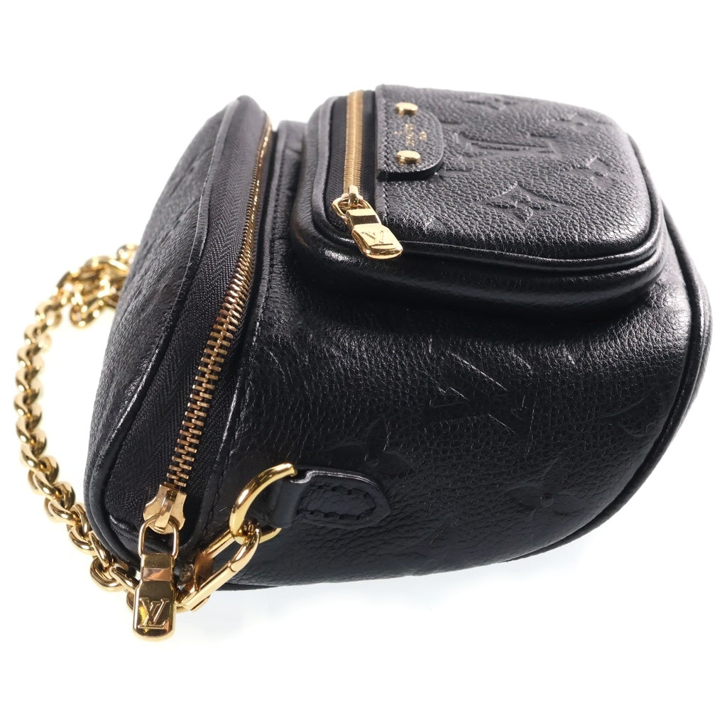 LOUIS VUITTON(ルイヴィトン) モノグラムアンプラント ミニバムバッグ ハンド ショルダーバッグ PVC/レザー ブラック M46917 RFID