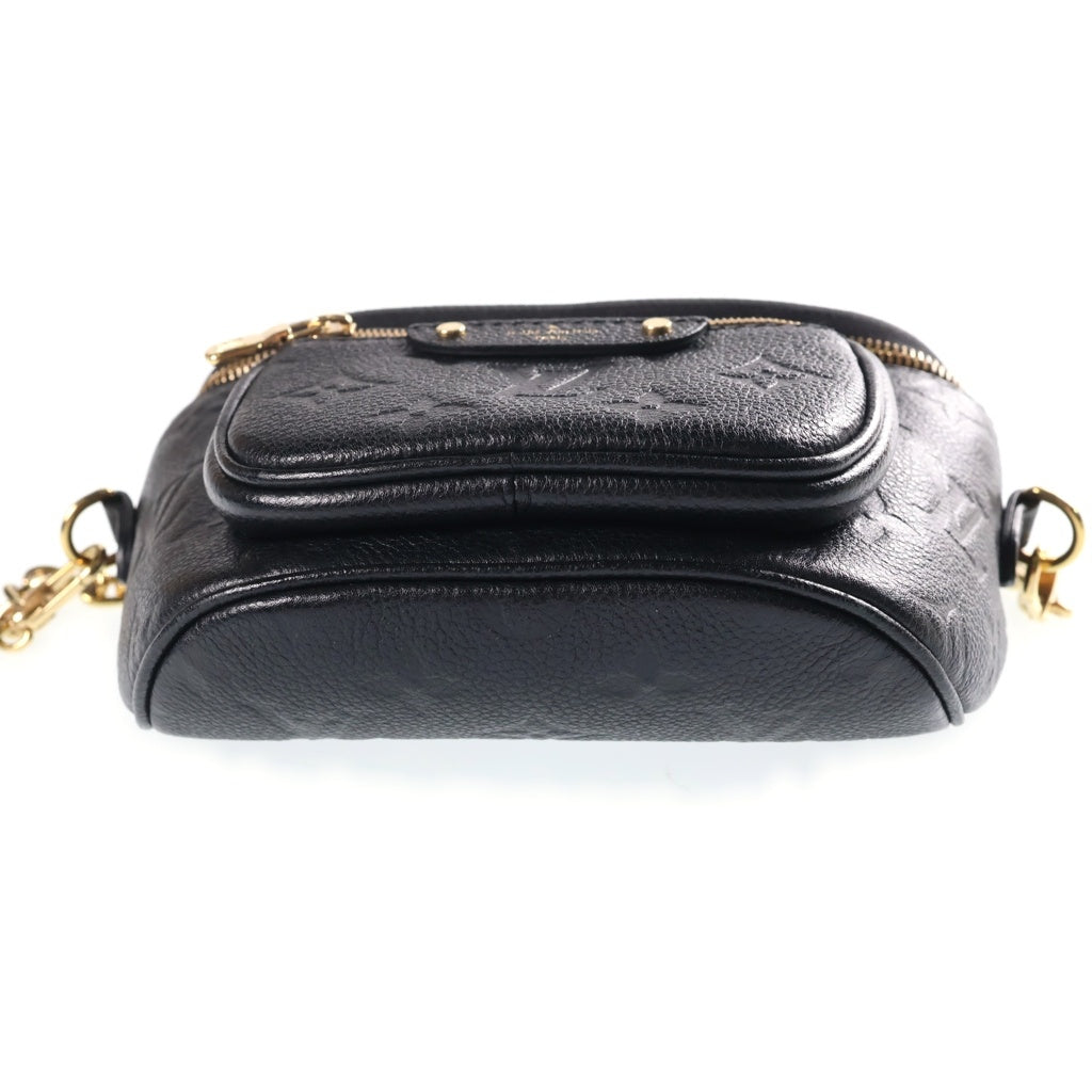 LOUIS VUITTON(ルイヴィトン) モノグラムアンプラント ミニバムバッグ ハンド ショルダーバッグ PVC/レザー ブラック M46917 RFID