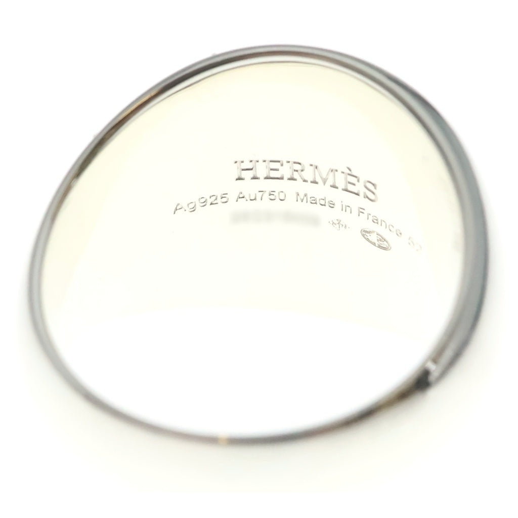 HERMES(エルメス) エクスリブリス シュヴァリエ リング ゴールド×シルバー K18PG×SV925