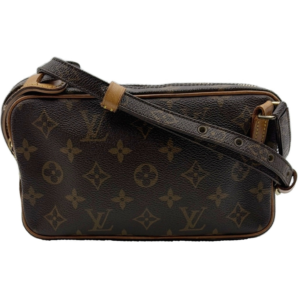 LOUIS VUITTON(ルイヴィトン) モノグラム ポシェットマルリー バンドリエール ショルダーバッグ ブラウン レザー M51828 レディース